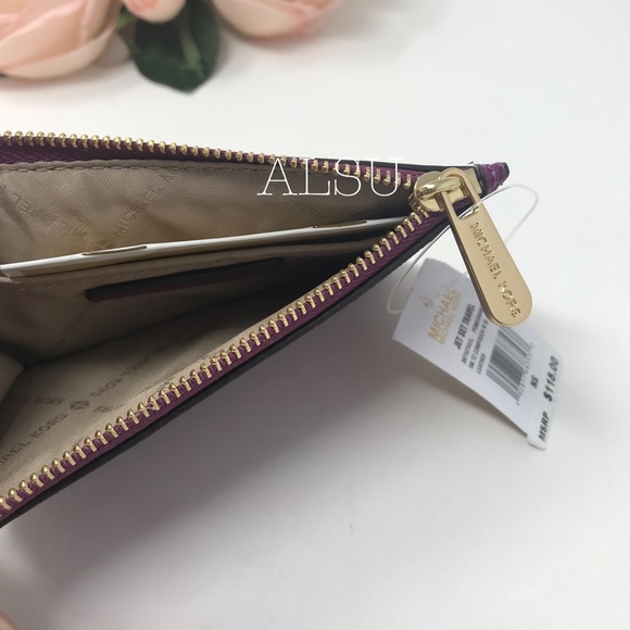 Michael Kors Coin Pouch Card Holder SM Pomegranate - Picture 4 of 4